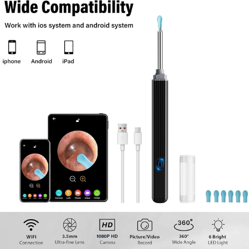 Limpiador de Oídos con Cámara